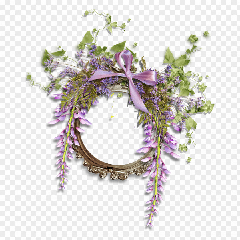 WREATH WATERCOLOR Wreath Flower Picture Frames Violet Clip Art PNG