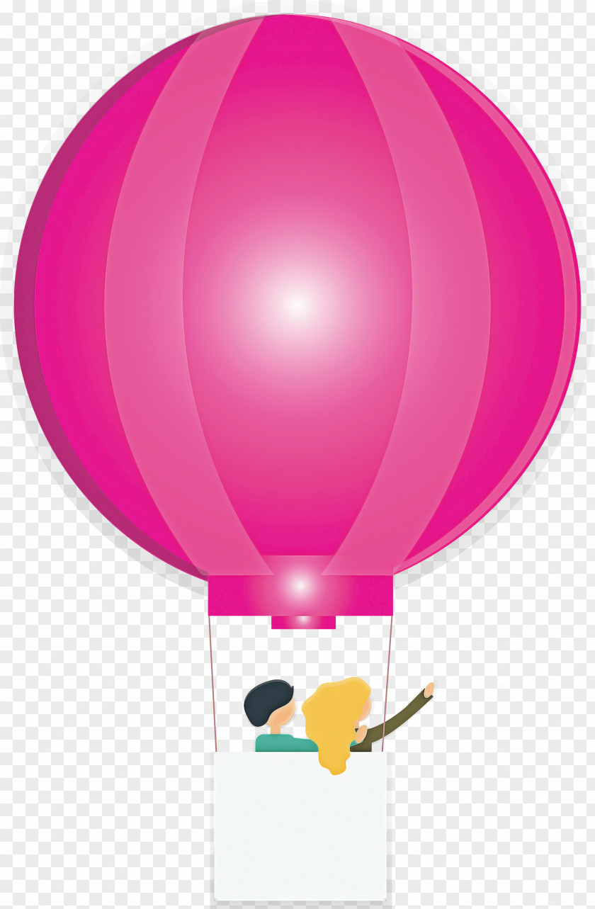 Hot Air Balloon Floating PNG