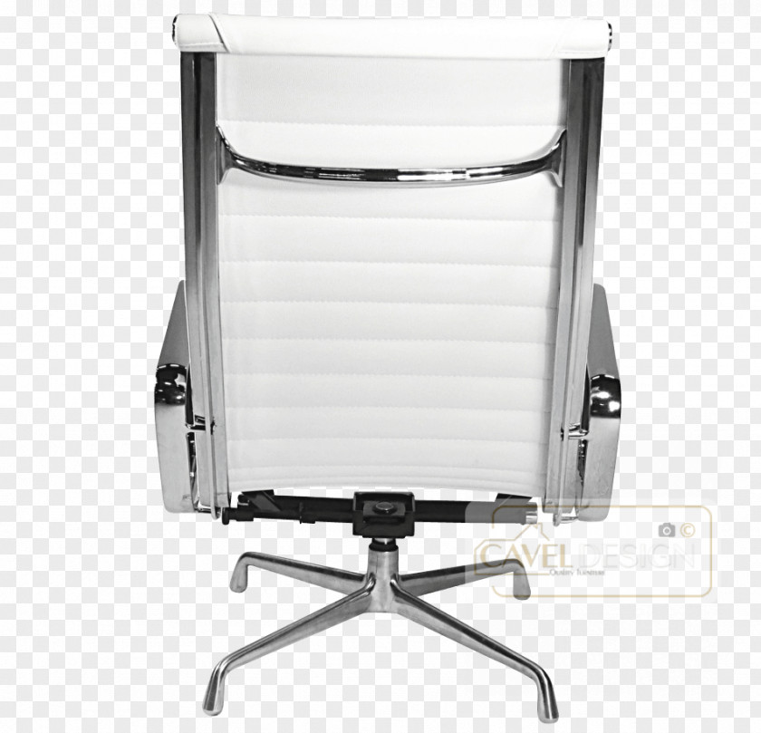 White Leather Ottoman Office & Desk Chairs Armrest Product Design PNG