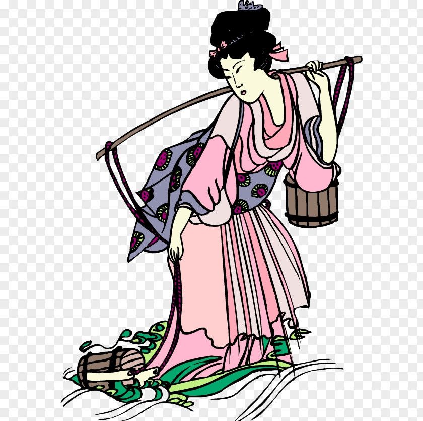 Woman Wearing National Costume Of Japan U4f0au8c46u7684u821eu5973 PNG