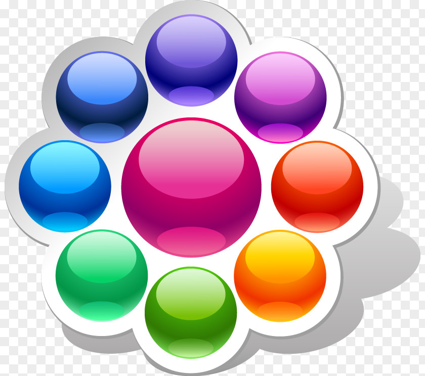 Abstract Colored Ball Pattern Adobe Illustrator Logo Sphere Icon PNG