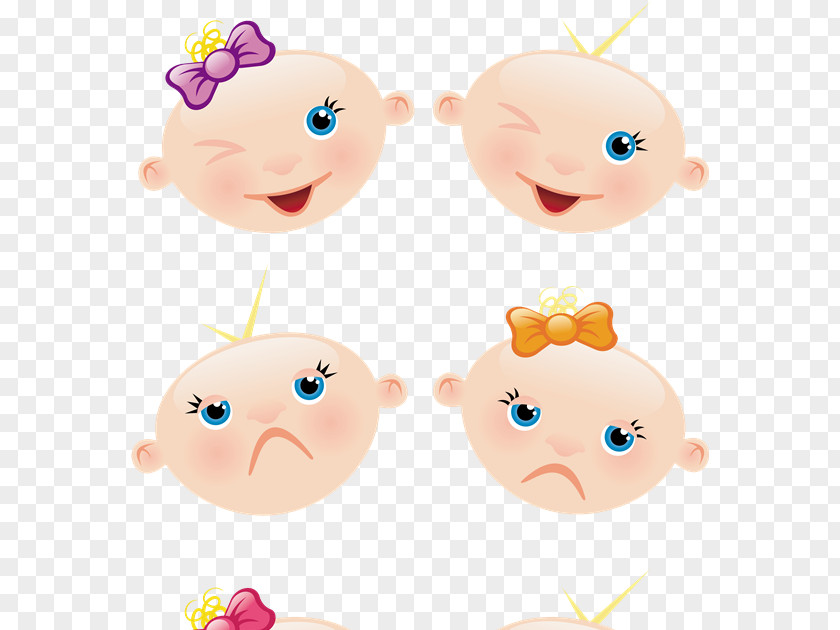 Child Infant Caritas De Bebé Earring Clip Art PNG