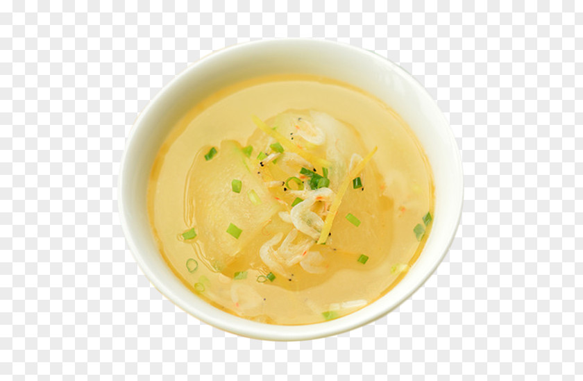 Delicious Melon Soup Material Picture Egg Drop Ramen Leek Wax Gourd PNG