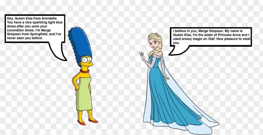 Elsa Marge Simpson The Snow Queen Homo Sapiens PNG