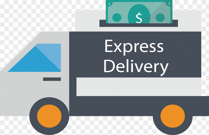 Express Freight Car Truck Logo PNG