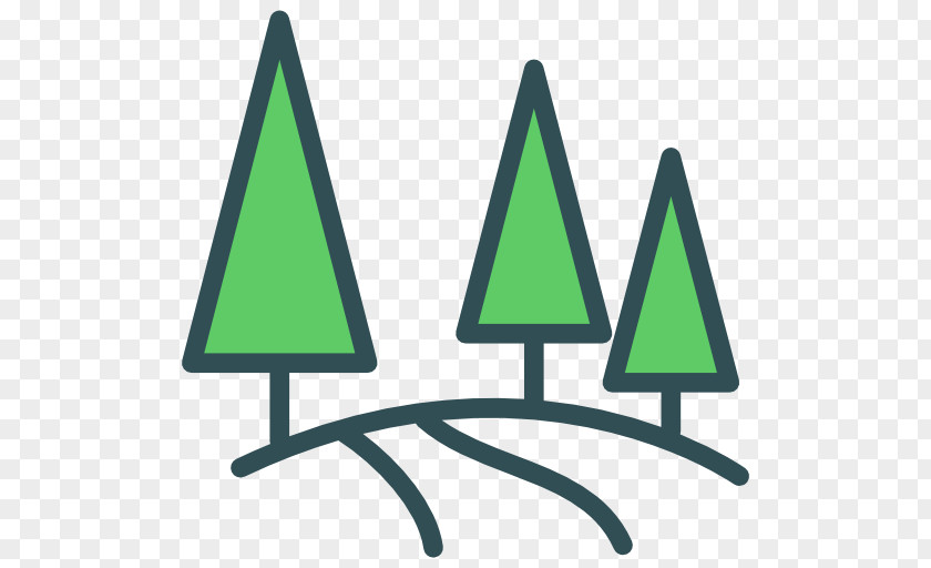 Forest Tree Geometry Icon PNG