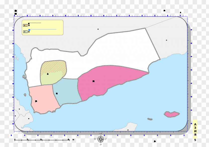 Old Map North Yemen Civil War Austria-Hungary PNG