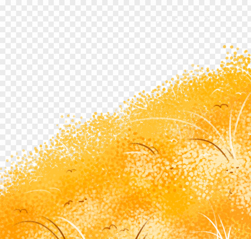 Yellow Hand Painted Grass Bread Texture Download Computer File PNG