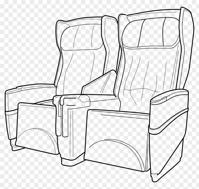 Airplane Airline Seat Clip Art PNG