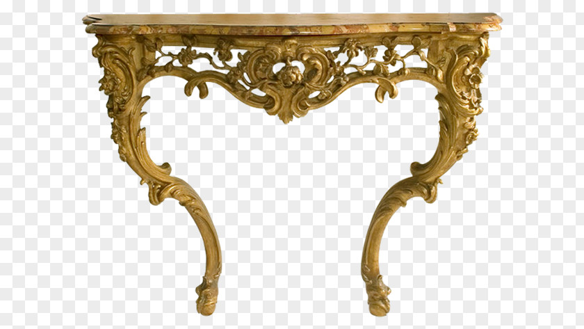 Gold Table Xv Rococo PNG