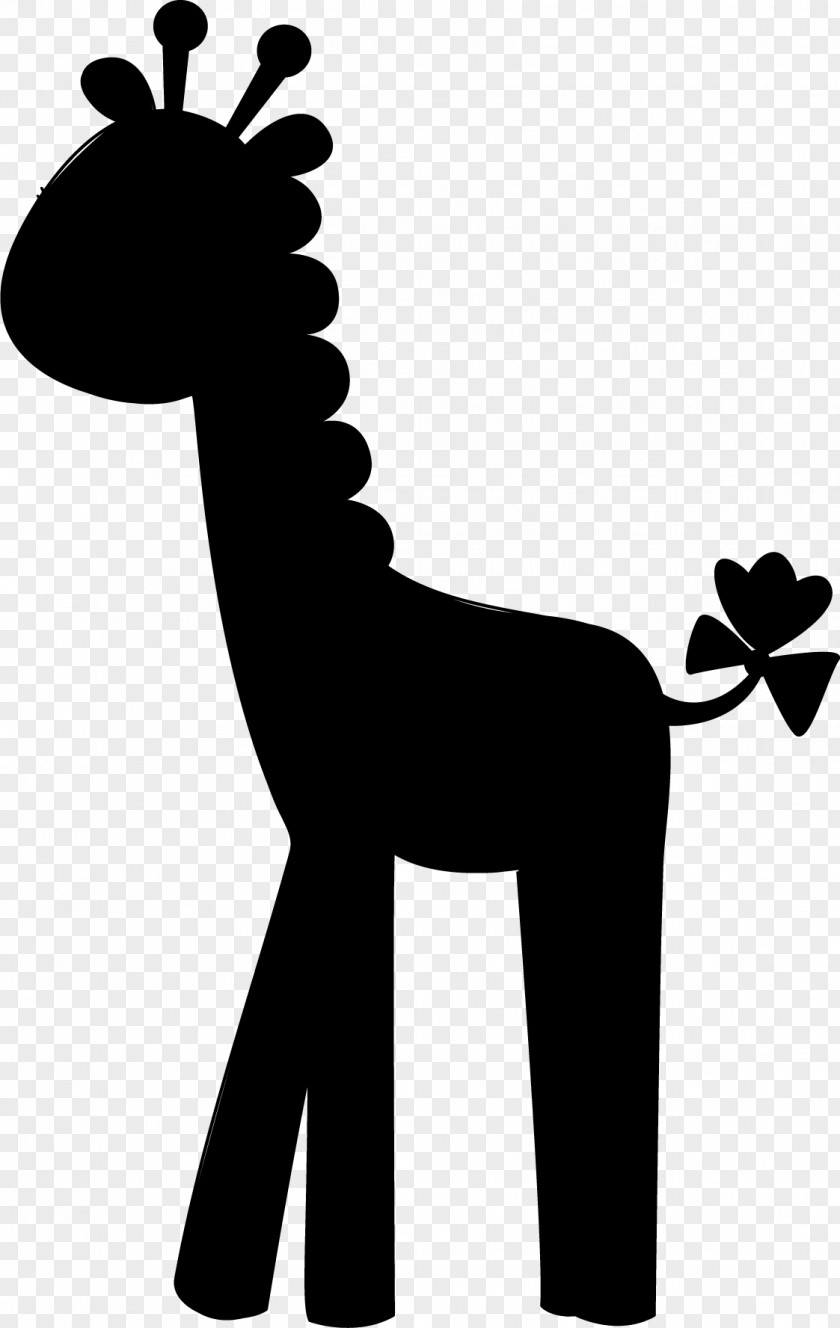 M Clip Art Horse Giraffe Deer Black & White PNG