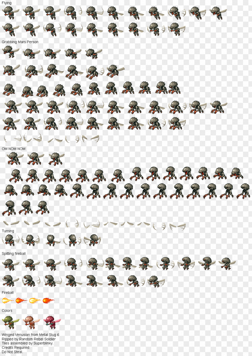 Sprite Metal Slug 6 7 Advance 4 3 PNG