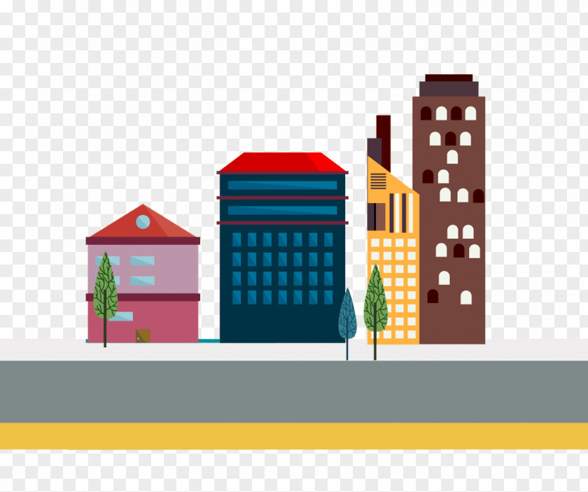 Urban Road On Both Sides Investment Google Images Icon PNG