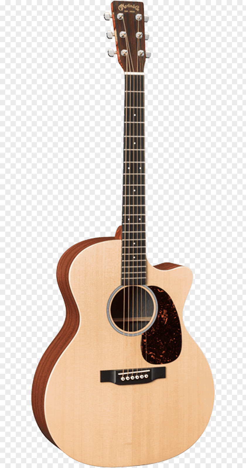 Folk-custom C. F. Martin & Company Acoustic-electric Guitar Dreadnought Cutaway PNG