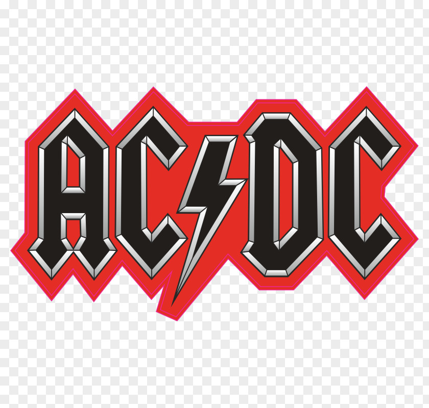 AC/DC Logo Graphic Design PNG