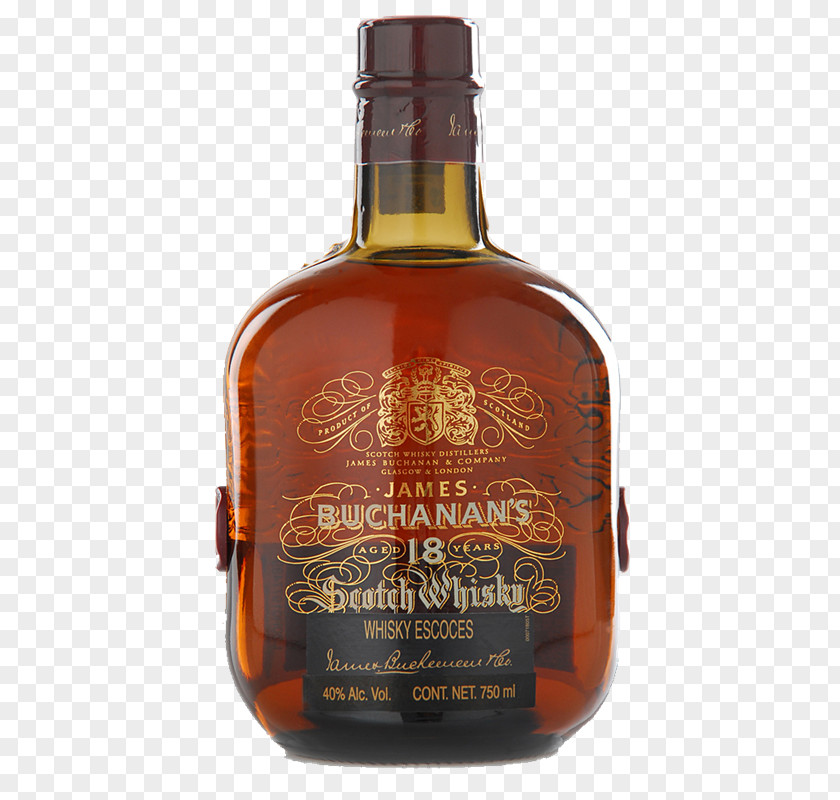 Botella De Agua Tennessee Whiskey Scotch Whisky Liqueur Buchanan's PNG