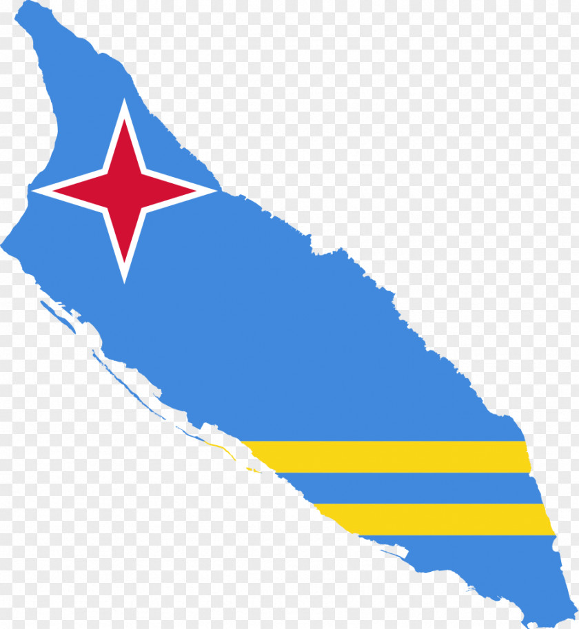 Aruba Flag Of Map PNG