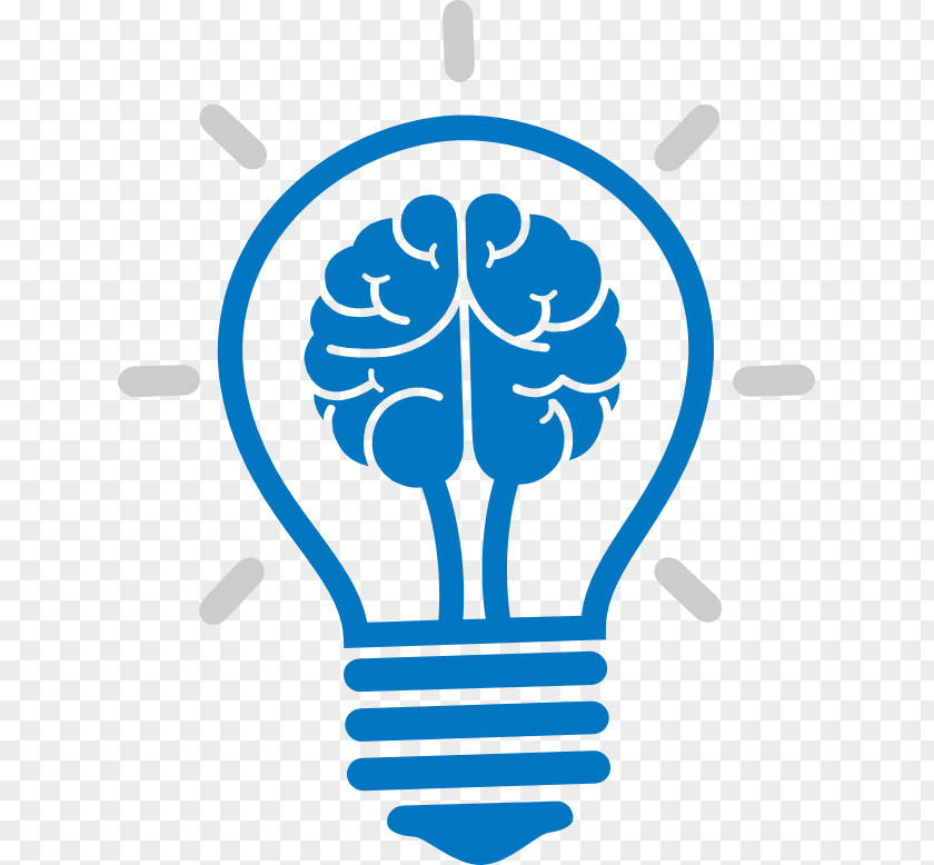 Cartoon Brain Bulb Icon Incandescent Light PNG