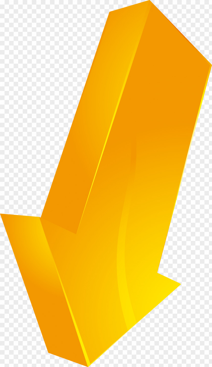 Down Arrow Brand Material PNG