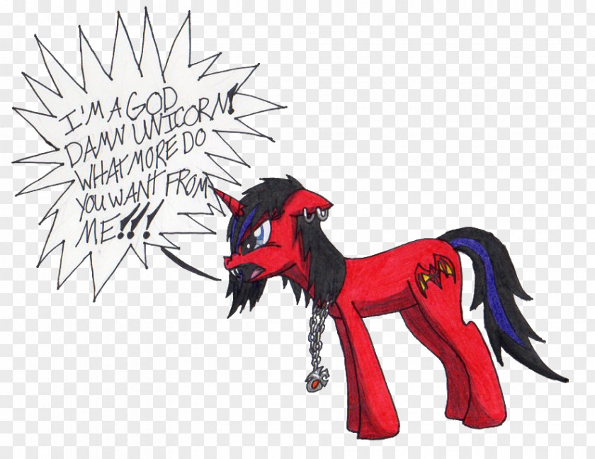 Horse Pony Demon Dog PNG
