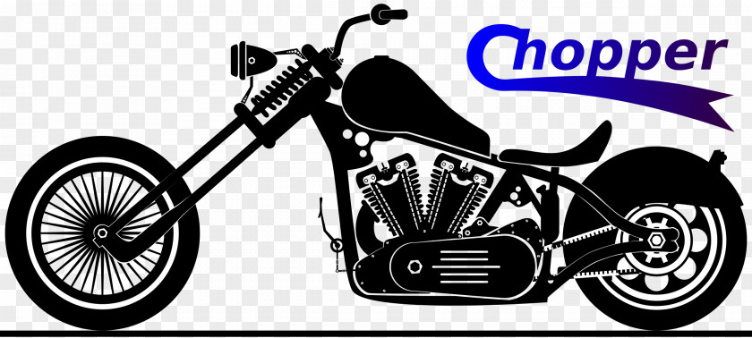 Motorcycle Chopper Harley-Davidson Clip Art PNG