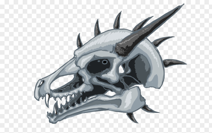 Skull Dragon Sketch Illustration Skeleton Car PNG