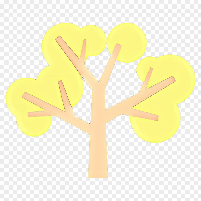 Yellow Font Heart PNG