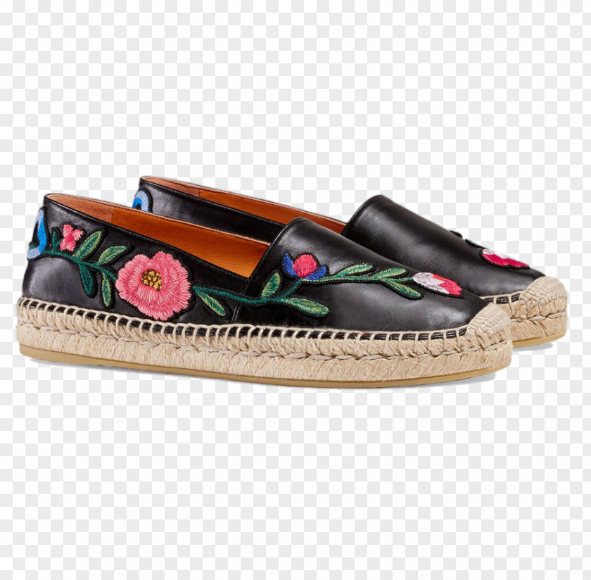 Embroidered Shoes Slip-on Shoe Espadrille Clothing Footwear PNG