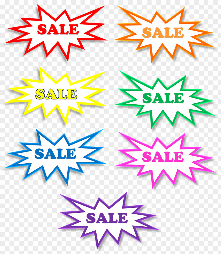 Exploding Sales Label Sticker Advertising Marketing PNG