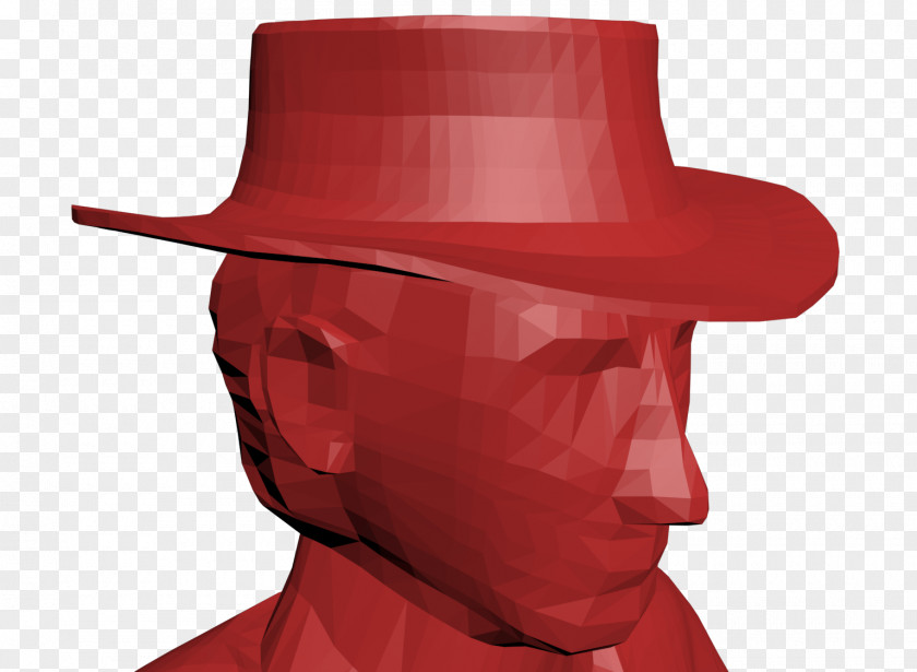 Low Poly Hat Headgear Fedora Costume Autodesk 3ds Max PNG
