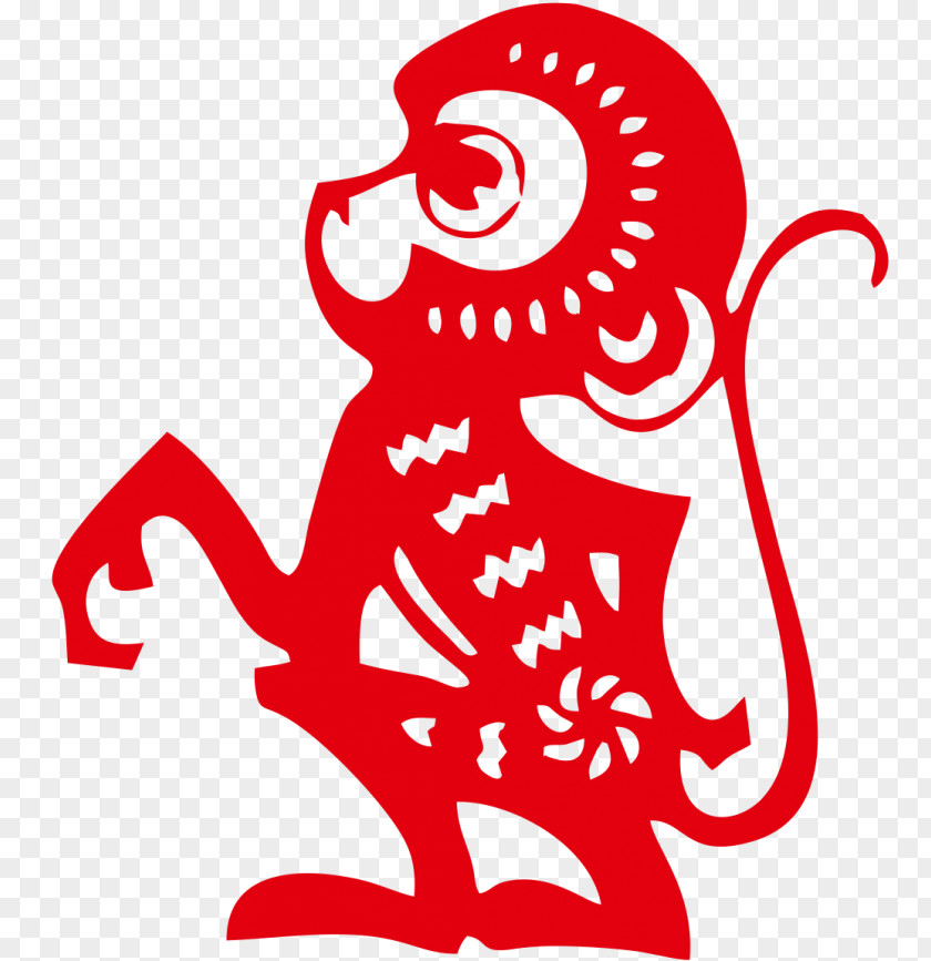 Monkey Chinese New Year Zodiac Calendar PNG