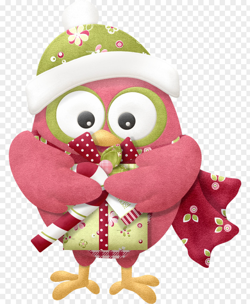 Owl Little Christmas Clip Art PNG