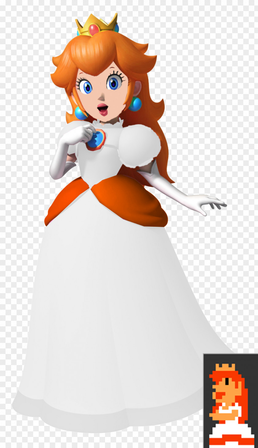 Peach Super Mario Bros. Princess Sprite 3D Computer Graphics PNG