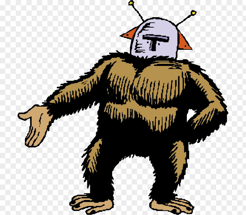 Vector Gorilla Wearing A Hat Illustration PNG