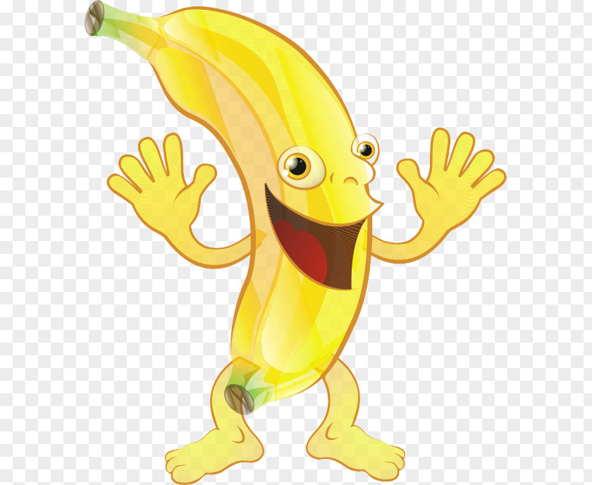 Yellow Bananas Fruit Banana Cartoon Clip Art PNG