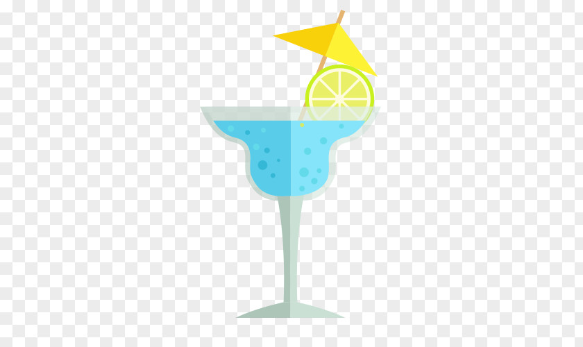 Partial Flattening Creative Summer Cocktails Blue Hawaii Cocktail Martini Glass PNG