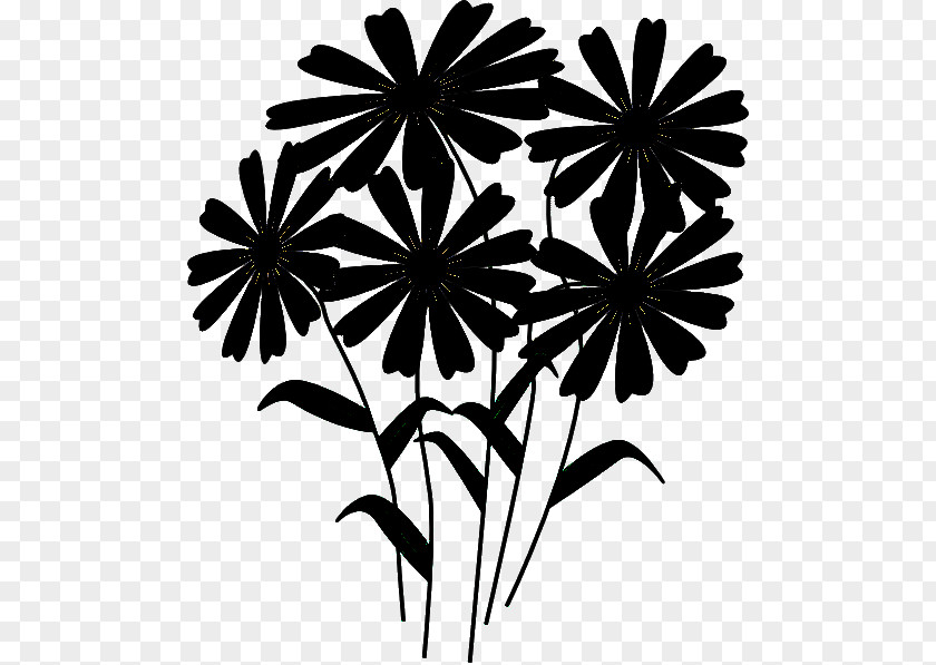 Pedicel Wildflower Black-and-white Flower Plant Monochrome Photography Clip Art PNG