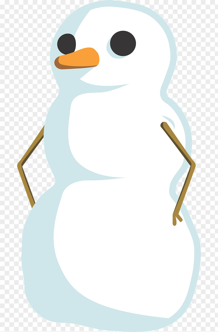 Simple Snowman Computer File PNG