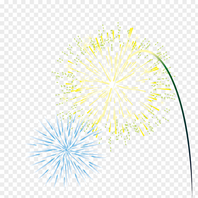 Gold Fireworks Petal Pattern PNG
