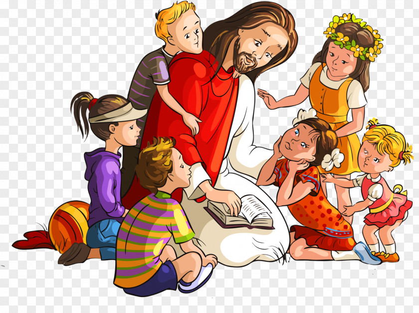 Child Bible Teaching Of Jesus About Little Children PNG