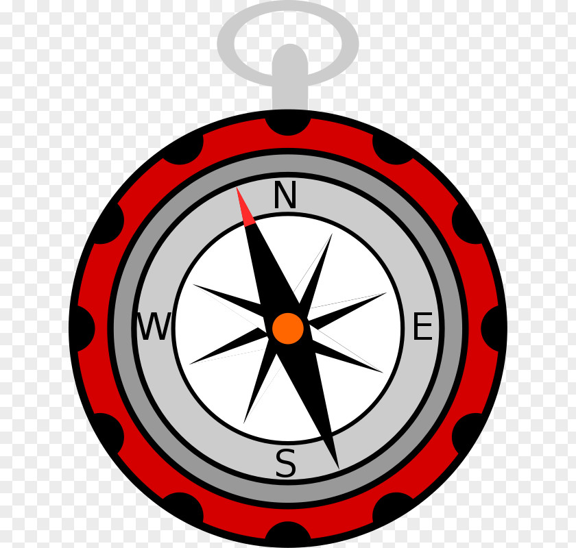 Simple Compass Rose North Free Content Clip Art PNG