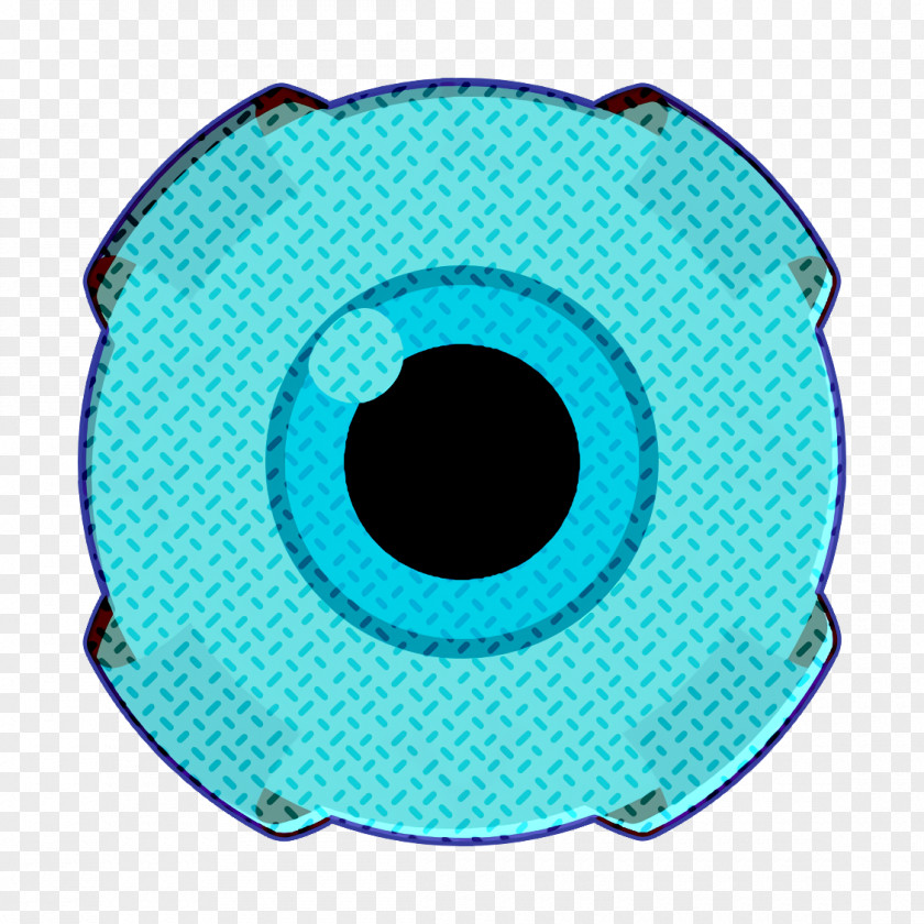 Aqua Turquoise Anatomy Icon Eye Halloween PNG