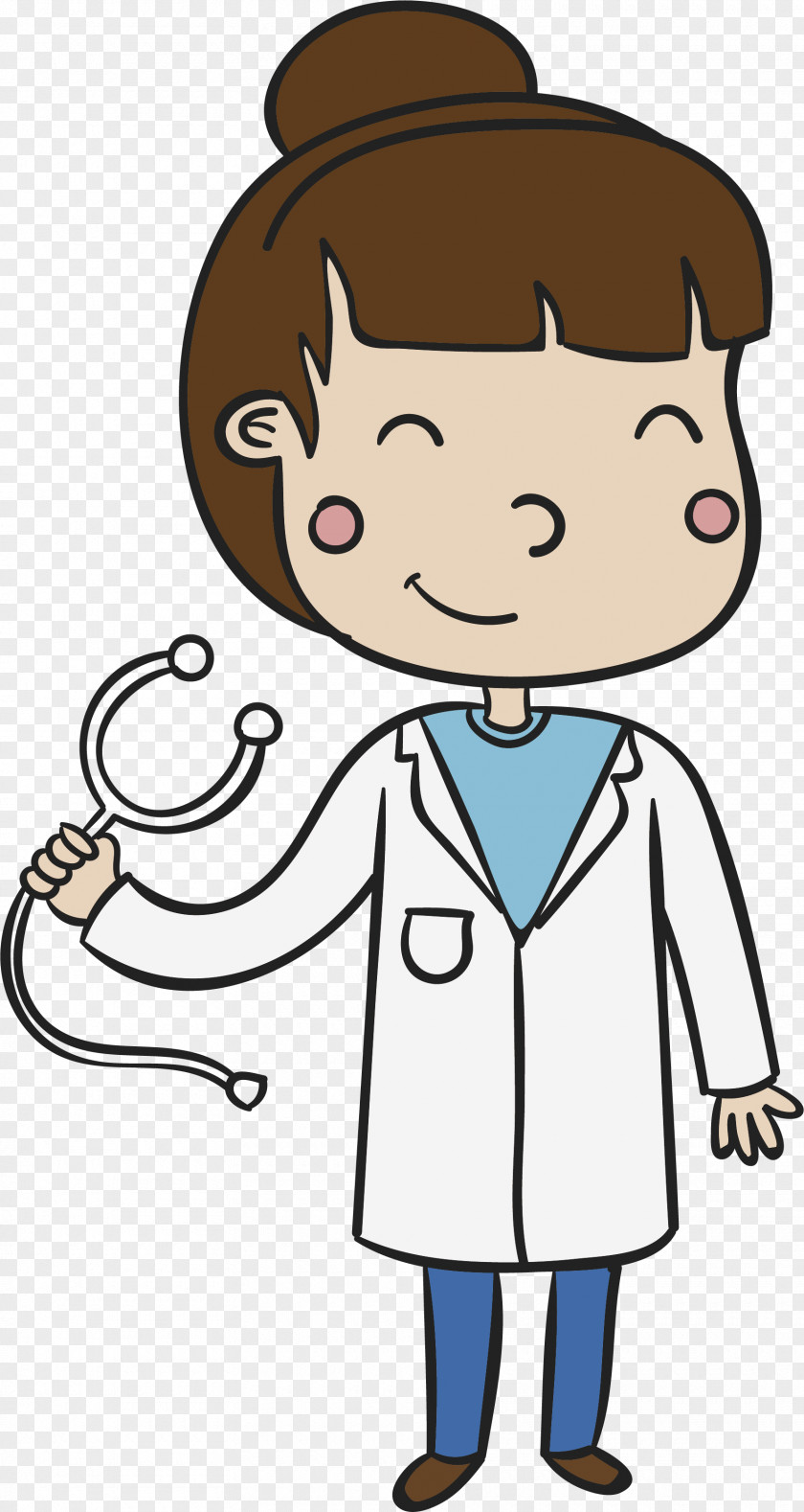 Cartoon Smile Female Doctor Physician Clip Art PNG