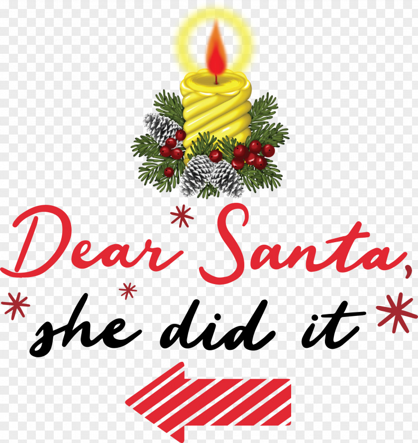 Dear Santa Claus Christmas PNG