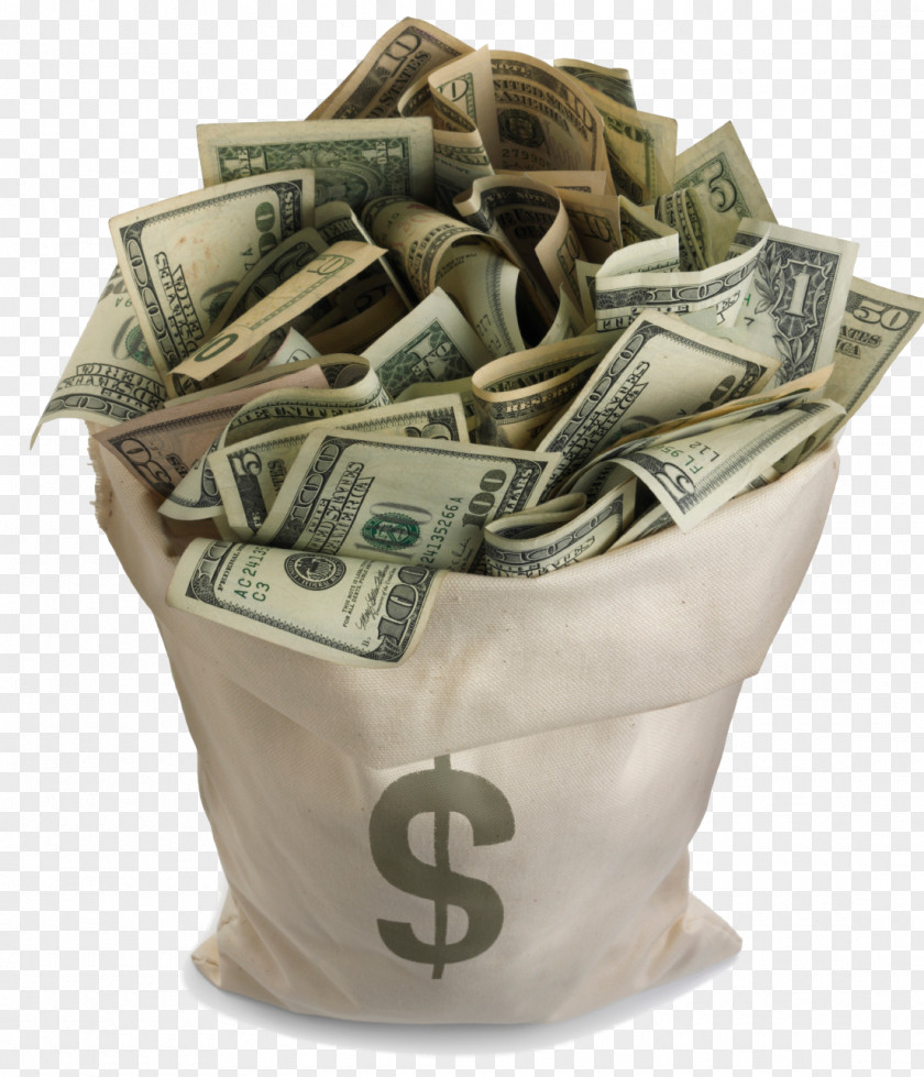 Dollars Money Bag PNG