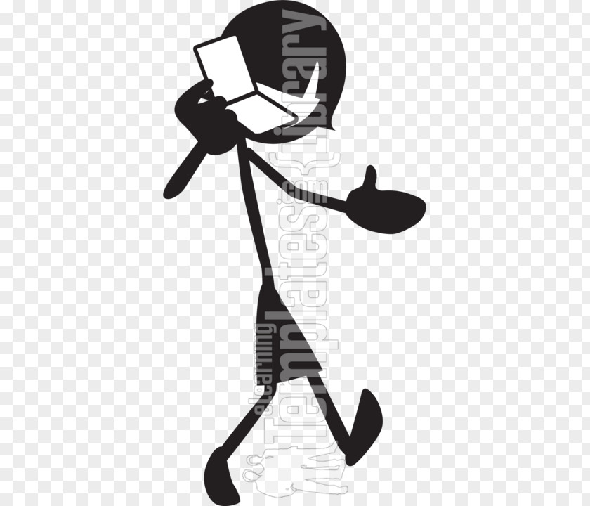 Stick Figure Bird Microphone Line Font PNG