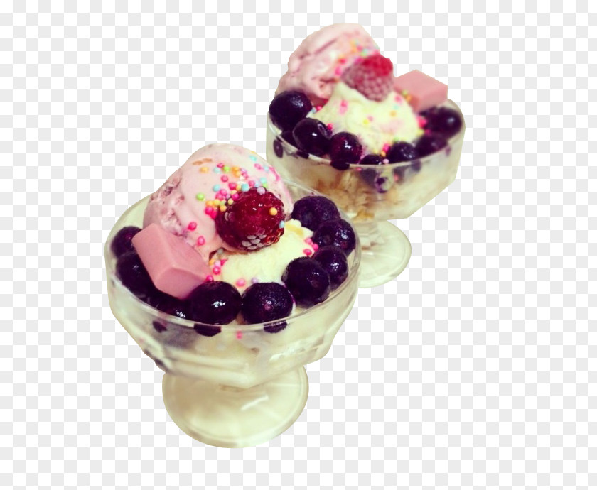 Strawberry Blueberry Ice Cream Pavlova Frozen Yogurt Vanilla PNG