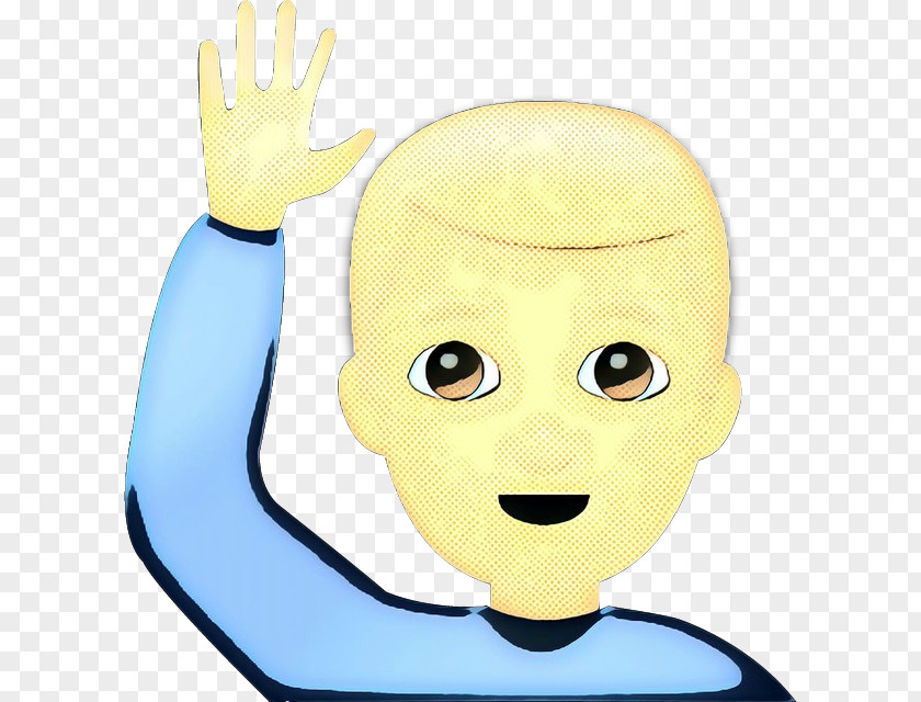 Thumb Gesture Cartoon Yellow Head Nose Finger PNG