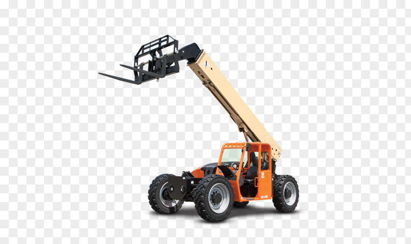 Towable Backhoe Telescopic Handler Renting Forklift Heavy Machinery Equipment Rental PNG