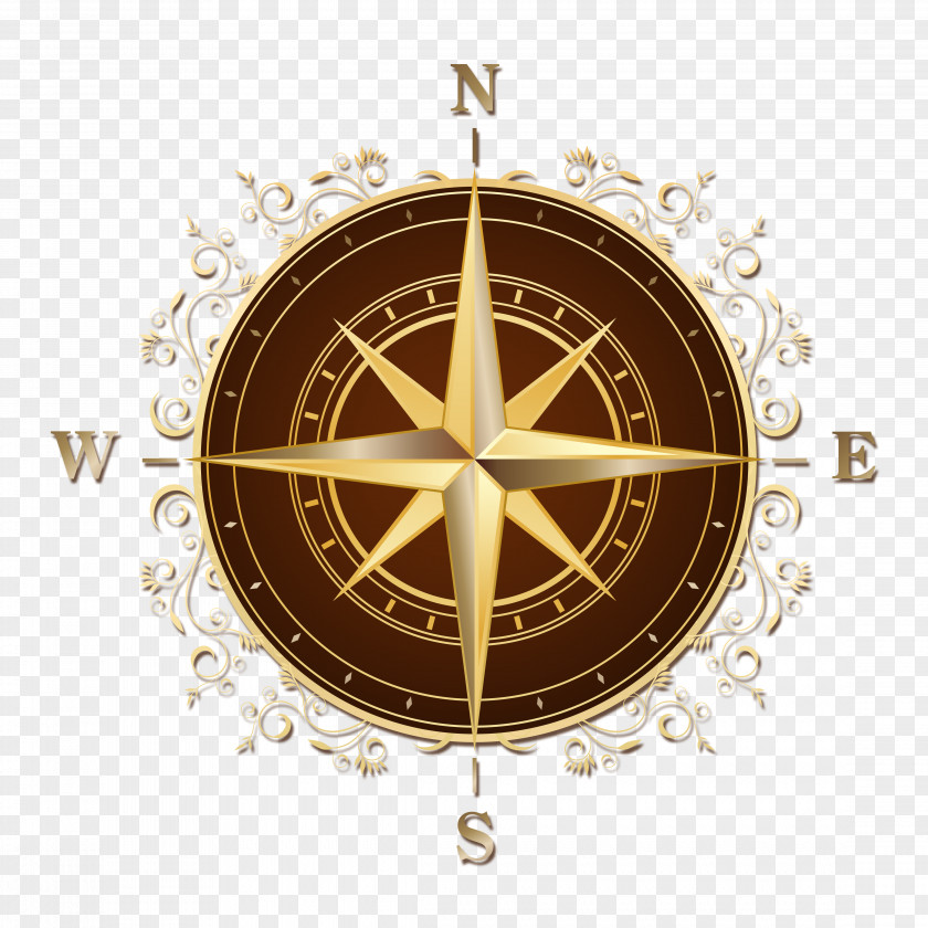 Compass Rose North Map PNG